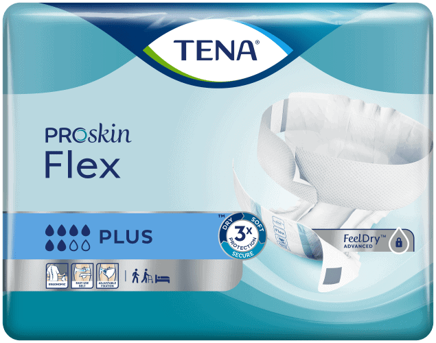 TENA Pieluchomajtki z pasem mocującym Flex Proskin Plus