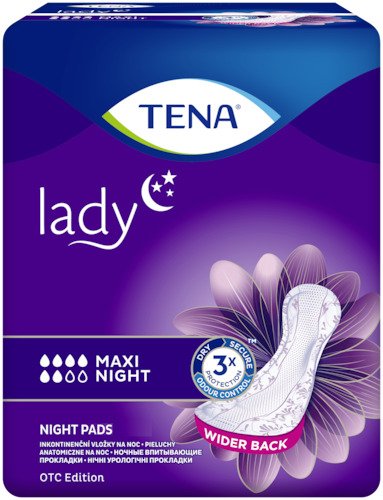 TENA Wkładki urologiczne dla kobiet Lady Maxi Night