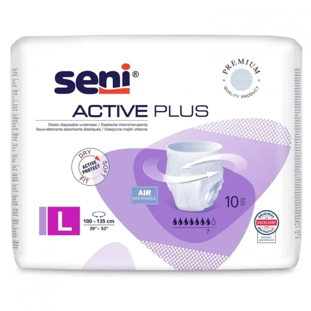 SENI Majtki chłonne ACTIVE PLUS 10 sztuk