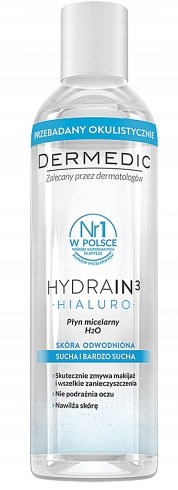 DERMEDIC HYDRAIN 3 HIALURO Płyn micelarny H2O