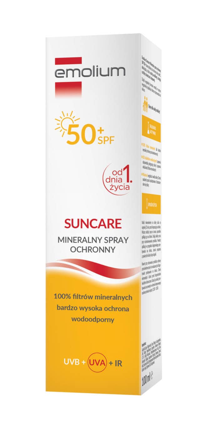 EMOLIUM SUNCARE Mineralny Spray ochronny SPF 50+ 100ml
