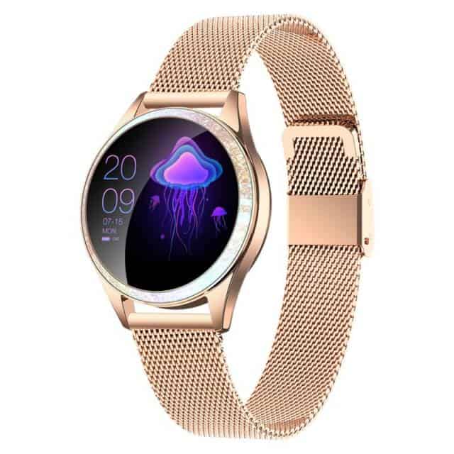 OROMED Wielofunkcyjny zegarek dla kobiet SMARTWATCH CRYSTAL GOLD