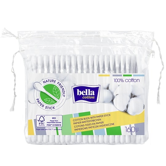 BELLA Patyczki higieniczne Cotton 160 sztuk