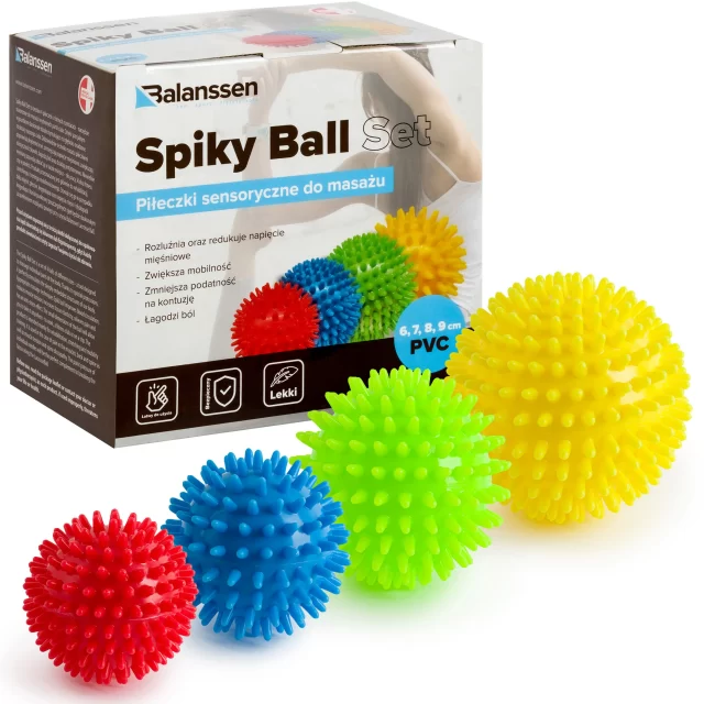 BALANSSEN Piłki sensoryczne SPIKY BALL SET
