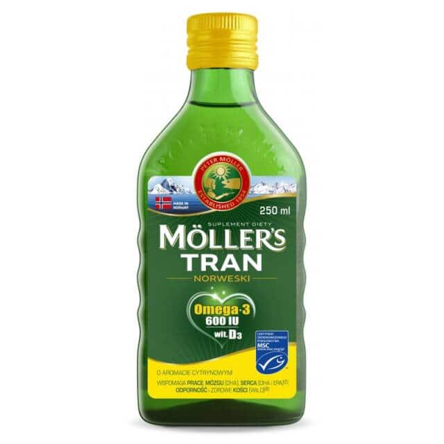 MOLLER’S Tran norweski cytrynowy 250ml