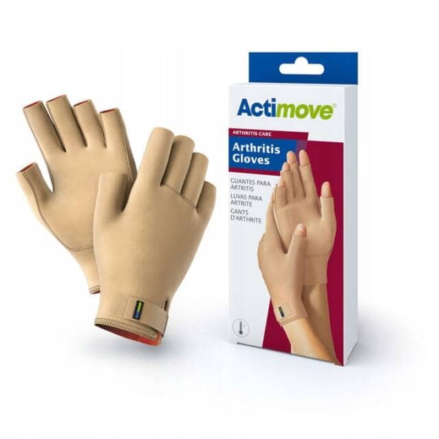 ACTIMOVE Rękawiczki dla osób z zapaleniem stawów AC Beżowe