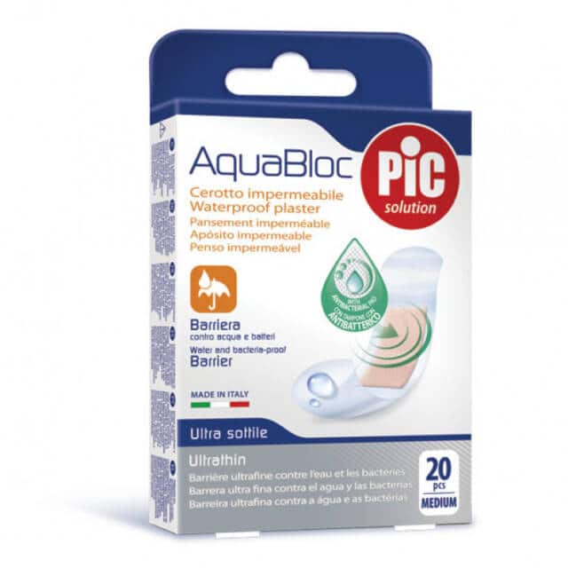 PIC AquaBloc Plaster antybakteryjny średni 20szt