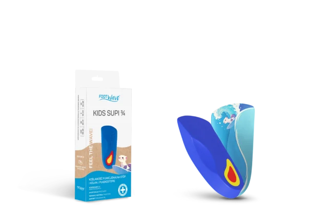FOOTWAVE Wkładki ortopedyczne dziecięce KIDS SUPI 3/4