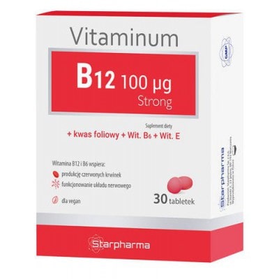 STARPHARMA VITAMINUM B12 Strong 30 tabletek