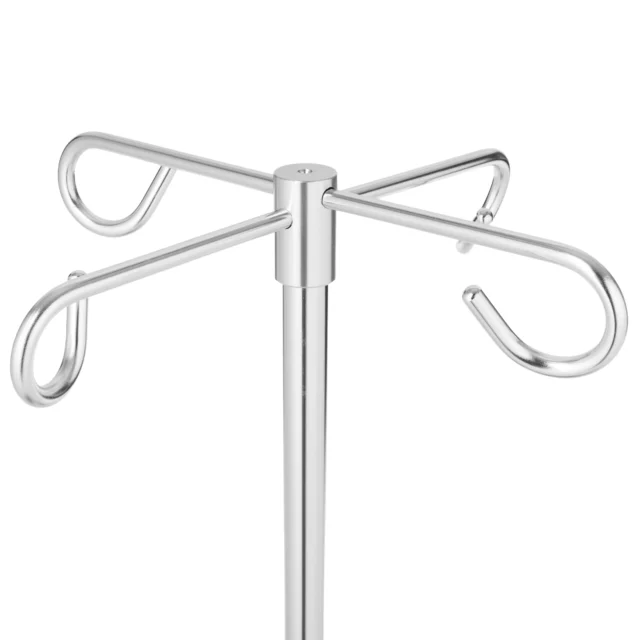 TIMAGO Stojak na kroplówki z kółkami 4 zaczepy składany STAND-TIM