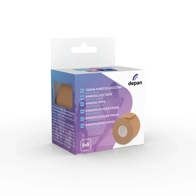 DEPAN Taśma kinezjologiczna do tapingu 5cmx5m