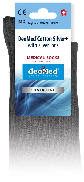 DEOMED Skarpetki nieuciskające DEOMED COTTON SILVER+