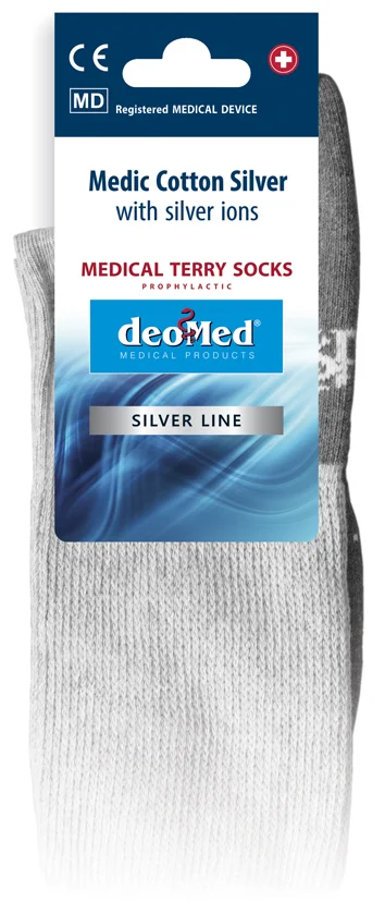 DEOMED Skarpetki zdrowotne MEDIC COTTON SILVER