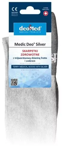 DEOMED Skarpetki zdrowotne MEDIC DEO SILVER