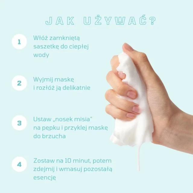 MOTHER-K Maska na na brzuch dla kobiet w ciąży MIŚ 1 sztuka