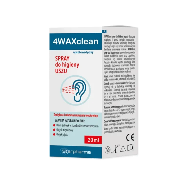 STARPHARMA Spray do higieny uszu 4WAX CLEAN 20 ml