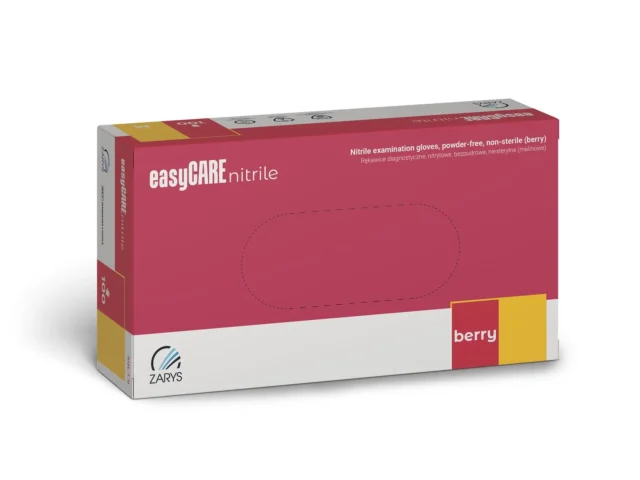 ZARYS Rękawice nitrylowe EASYCARE NITRILE BERRY