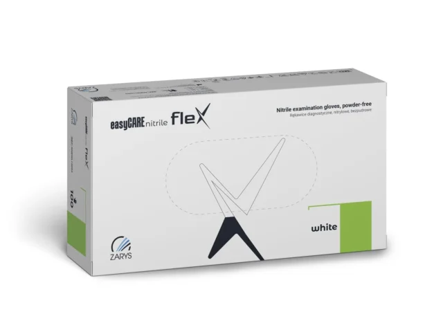 ZARYS Rękawice nitrylowe EASYCARE NITRILE FLEX WHITE