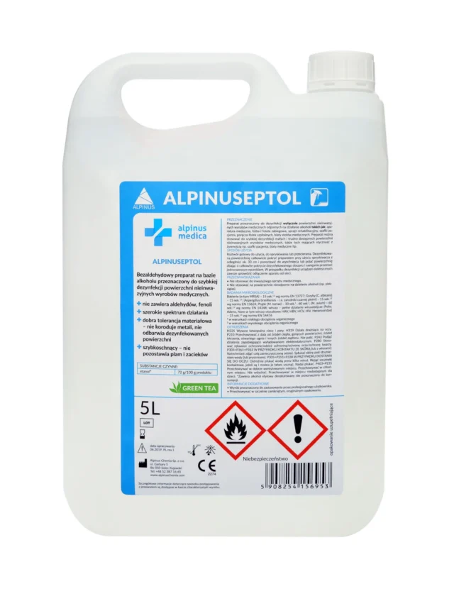 ALPINUS Płyn do dezynfekcji powierzchni ALPINUSEPTOL Green Tea