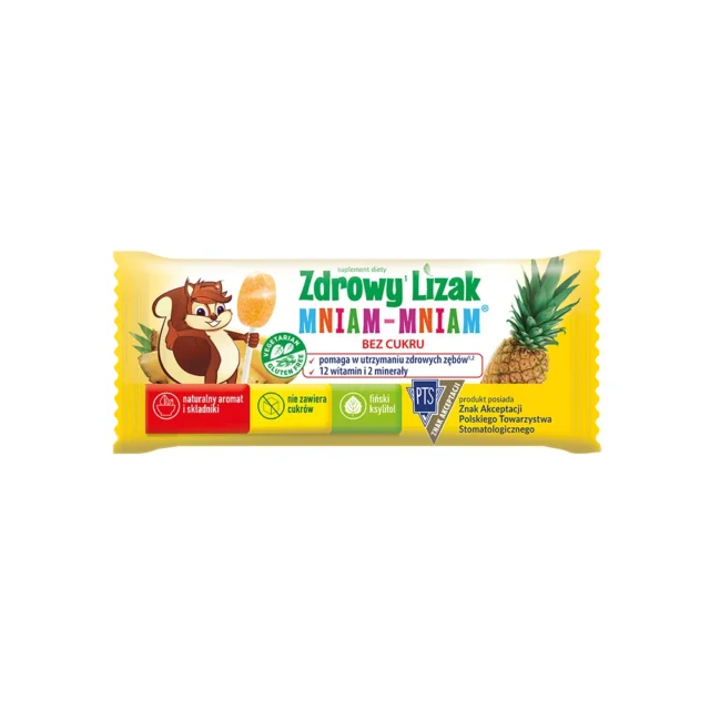 STARPHARMA Zdrowy lizak na koncentrację i odporność MNIAM-MNIAM ANANAS