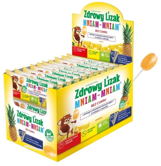 STARPHARMA Zdrowy lizak na koncentrację i odporność MNIAM-MNIAM ANANAS