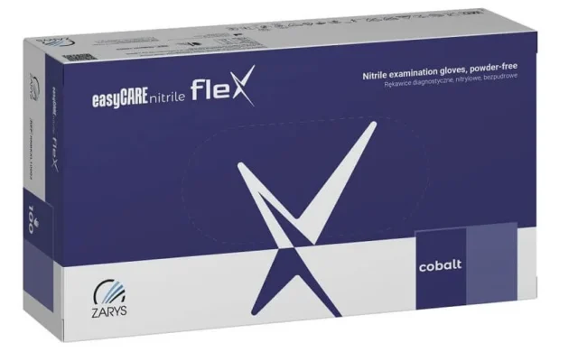 ZARYS Rękawice nitrylowe EASYCARE NITRILE FLEX KOBALT