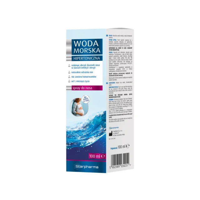 STARPHARMA Hipertoniczna Woda Morska Spray do nosa 100 ml