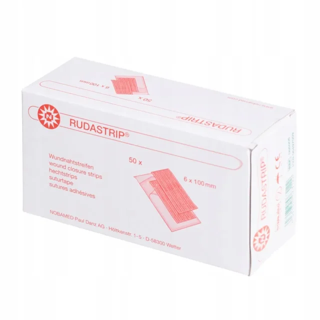 ZARYS Paski do zamykania ran wzmocnione sterylne RUDASTRIP 6mmx38mm 6 sztuk