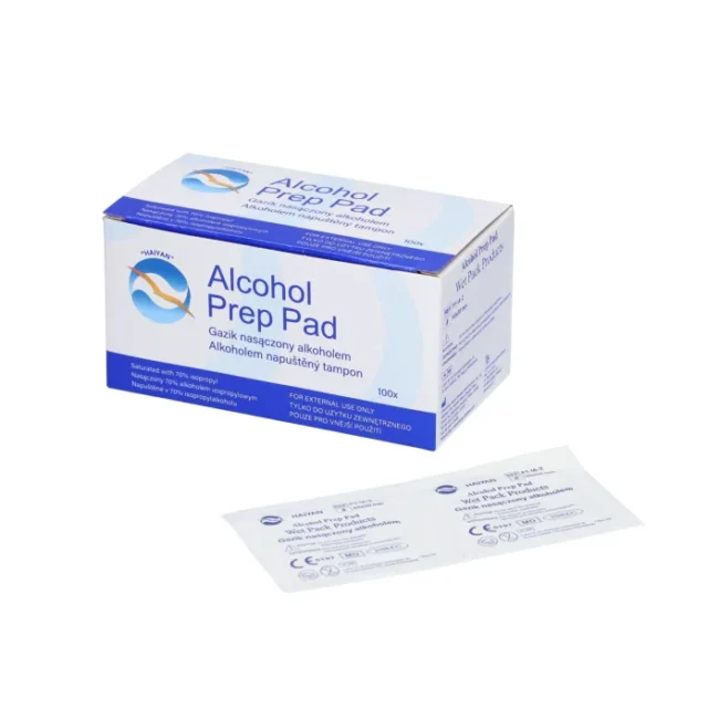 ZARYS Gaziki nasączone alkoholem sterylne PREP PAD 65mmx30mm 100 sztuk