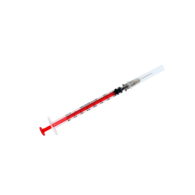 ZARYS Strzykawka insulinowa z igłą 0,4mmx13mm 40 IU sterylna DICOSULIN 1ml Czerwona 100 sztuk