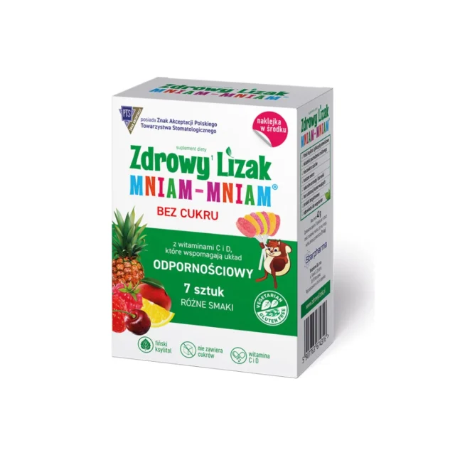 STARPHARMA Zdrowy lizak MNIAM-MNIAM ODPORNOŚCIOWY 7 sztuk