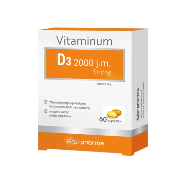 STARPHARMA VITAMINUM D3 2000 60 kapsułek