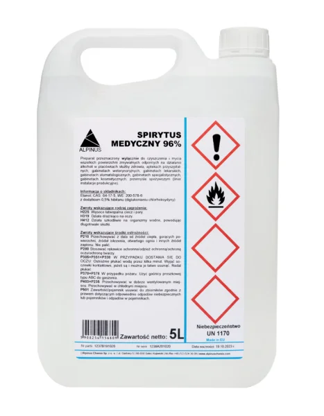 ALPINUS Spirytus medyczny 96%