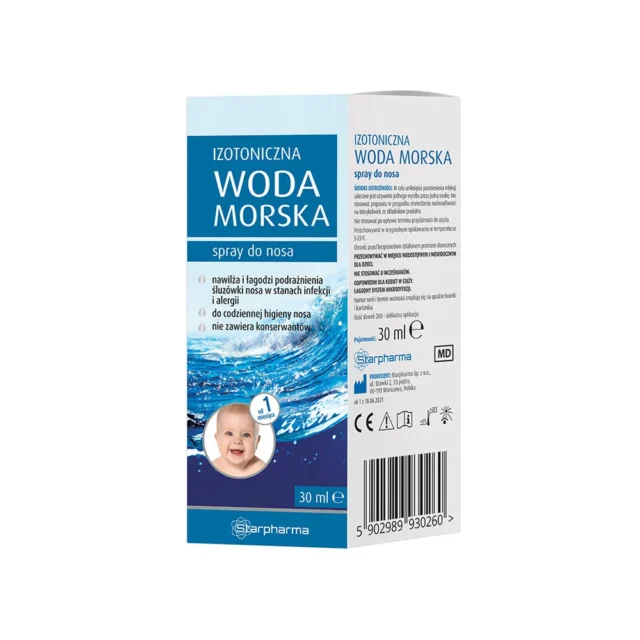 STARPHARMA Izotoniczna woda morska spray do nosa 30 ml