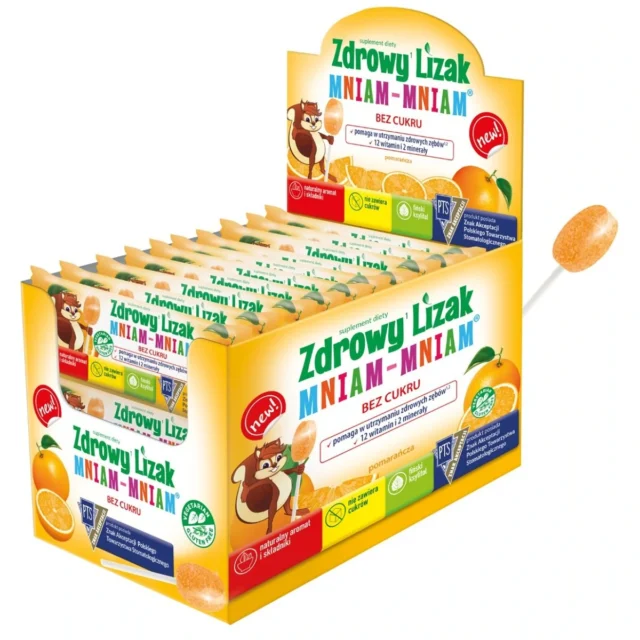 STARPHARMA Zdrowy lizak na koncentrację i odporność MNIAM-MNIAM POMARAŃCZA