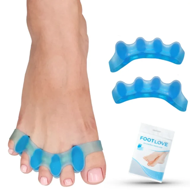 FOOTLOVE Multi separatory żelowe na palce stóp na haluksy N16 Niebieskie 2 sztuki