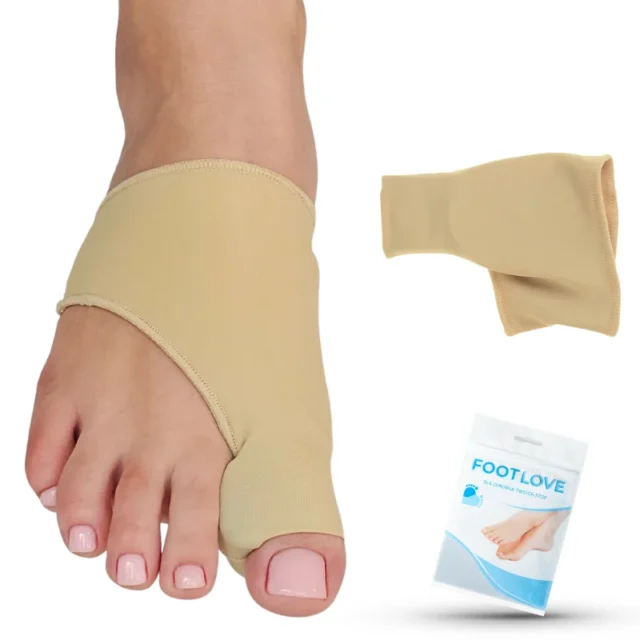 FOOTLOVE Opaska na haluks z wszytym klinem skarpetka N27-1