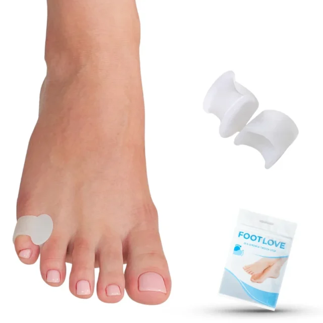 FOOTLOVE Klin silikonowy z pierścieniem na małe palce u stopy N29 2 sztuki