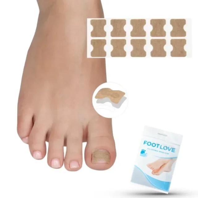 FOOTLOVE Plastry na wrastające paznokcie N67 10 sztuk