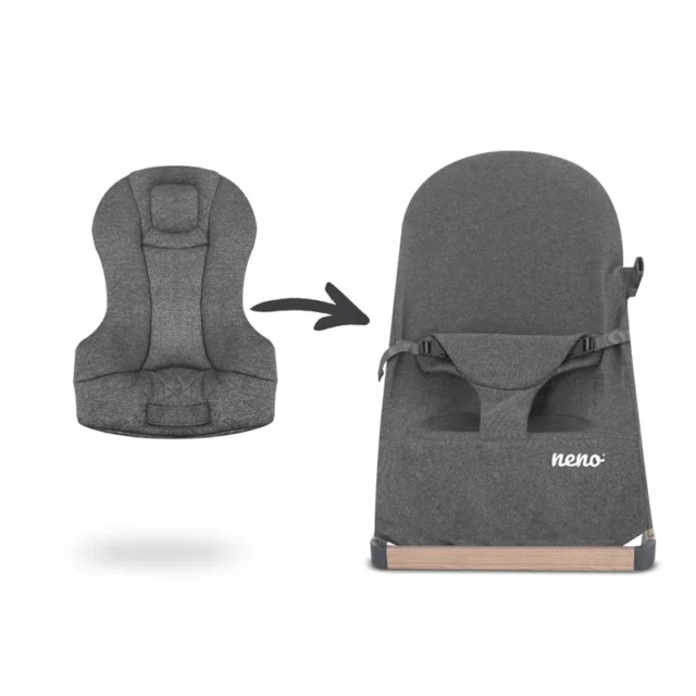 NENO Leżaczek dla dzieci CHIARO GRAPHITE