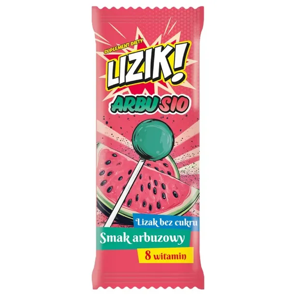 STARPHARMA Lizak bez cukru o smaku arbuzowym LIZIK! ARBUSIO