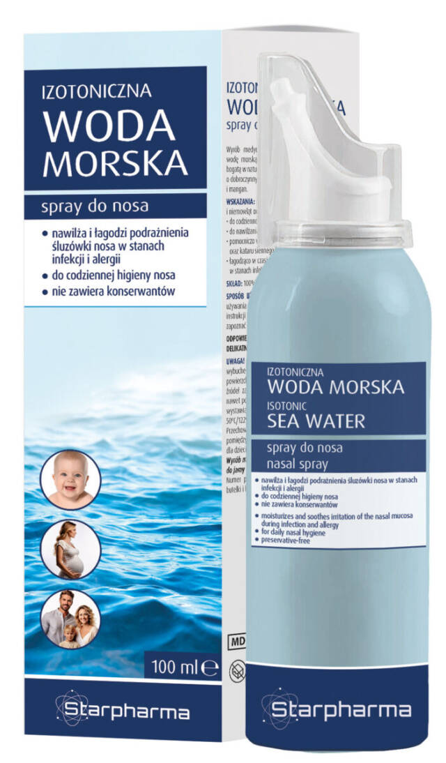 STARPHARMA Izotoniczna Woda Morska Spray do nosa 100 ml