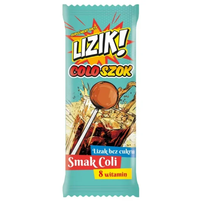 STARPHARMA Lizak bez cukru o smaku coli LIZIK! COLOSZOK