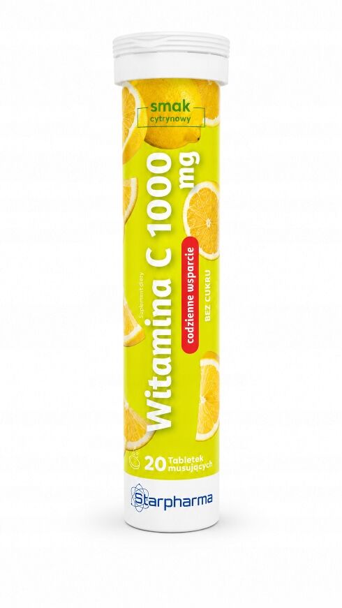 STARPHARMA WITAMINA C 1000 mg 20 tabletek musujących