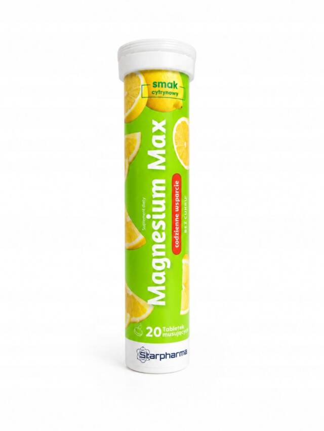 STARPHARMA MAGNESIUM MAX 20 tabletek musujących