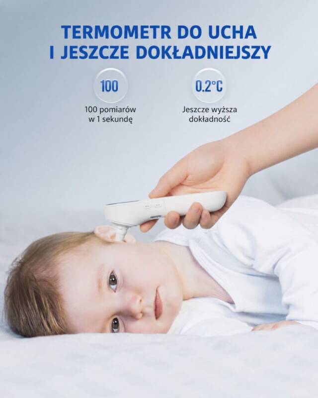 REHAMED Termometr bezdotykowy do czoła i ucha MDI231