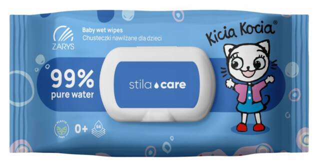 ZARYS Chusteczki nawilżane dla dzieci KICI KOCIA 64 sztuki