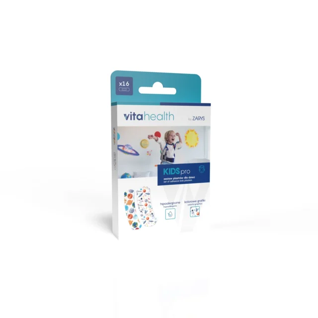 ZARYS Zestaw plastrów dziecięcych VITAHEALTH KIDSPRO BOYS 16 sztuk
