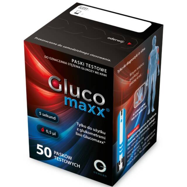 GENEXO Paski do glukometrów GLUCOMAXX 50 sztuk