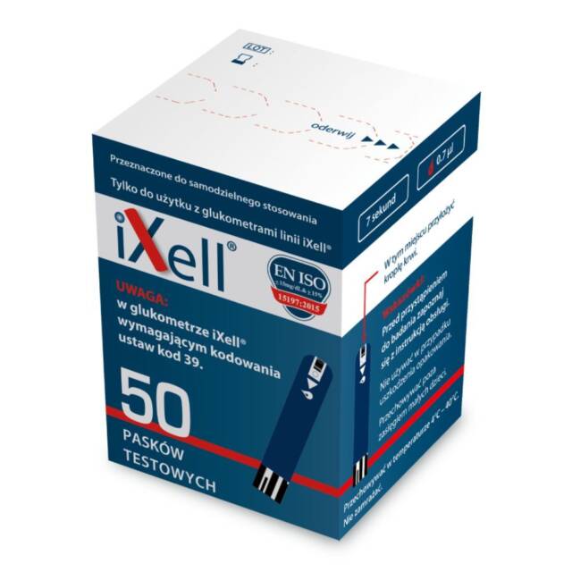 GENEXO Paski do glukometrów IXELL 50 sztuk
